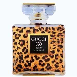 At Home Gucci Leopord Print Parfum Bottle Decorative Tray